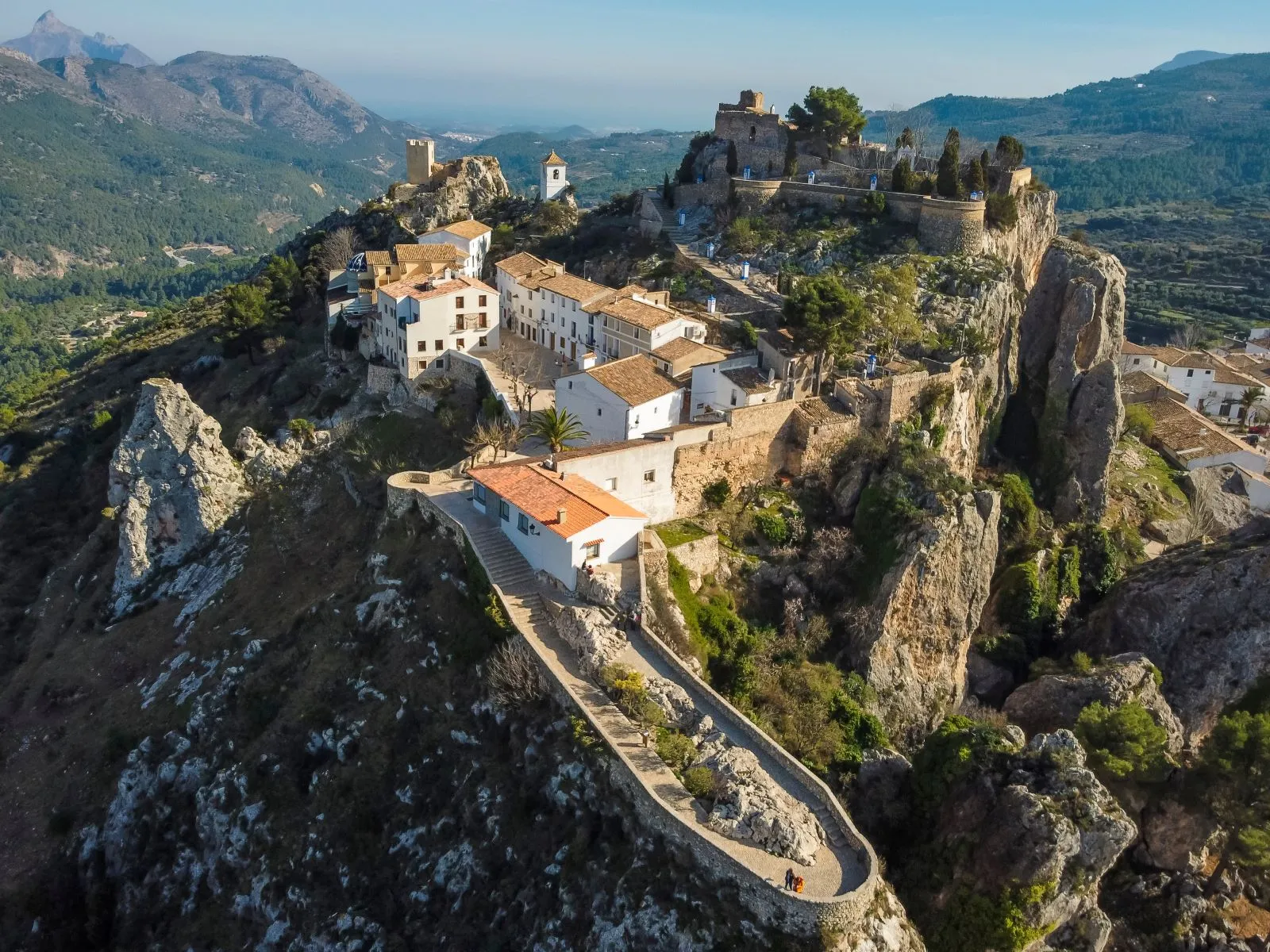 Guadalest luchtfoto
