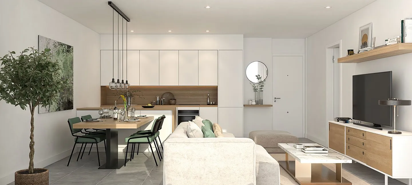 interieur overzicht appartement espacio alqueria