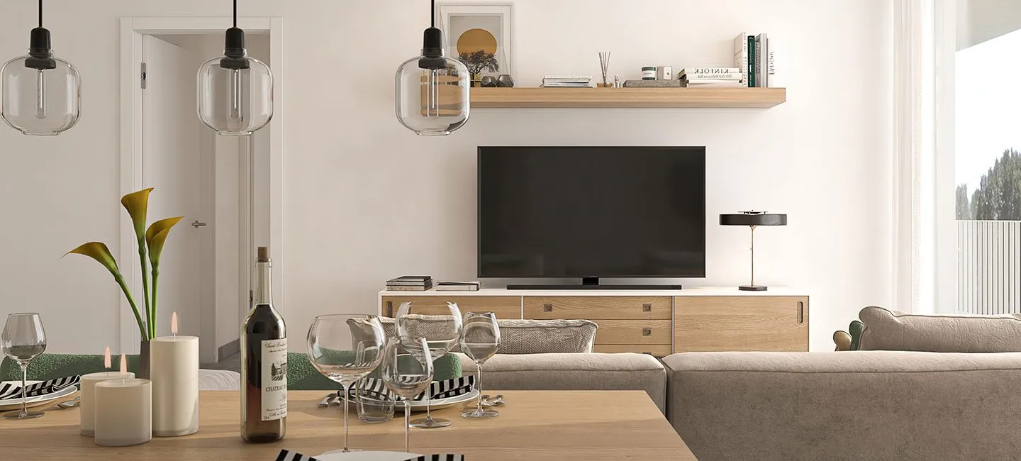 interieur televisie appartement espacio alqueria