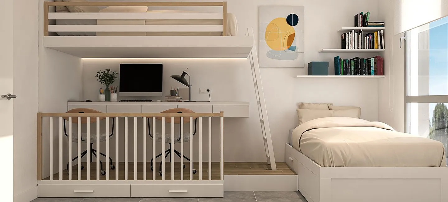 kinderslaapkamer appartement espacio alqueria