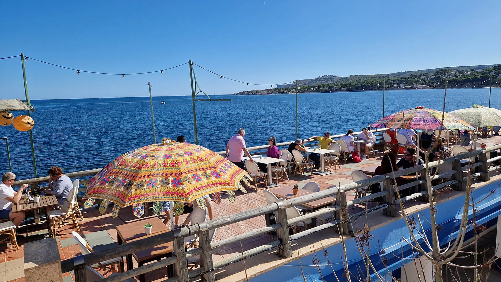 Restaurant Mala Vita op de pier in de jachthaven van Dénia