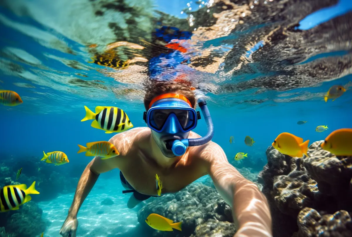 Snorkelen langs de rotskust van Les Rotes