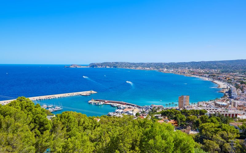 de baai van Javea AS
