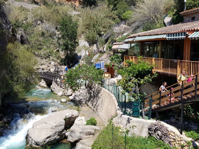 Toegang en entree fonts de l'Algar