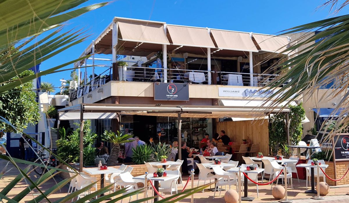 Restaurant The Cut aan de horeca-pier