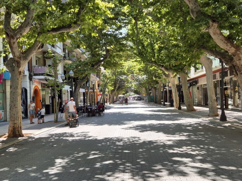 winkelstraat in denia - carrer marques del campo
